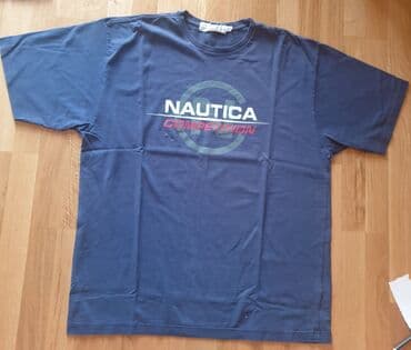 majica s: NAUTICA teget majica. XL velicina, pazuh 61 cm, duzina 77cm, ramena — 1