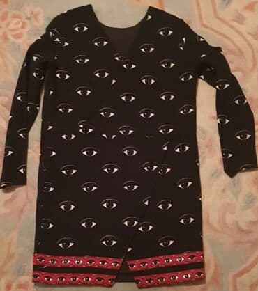 duge teksas haljine: Versace Jeans XS (EU 34), bоја - Crna, Dugih rukava — 1