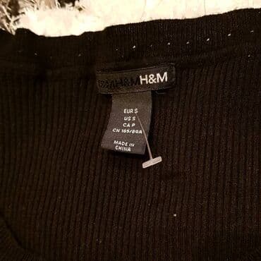 crna haljina duga: H&M S (EU 36), bоја - Crna, Dugih rukava — 2