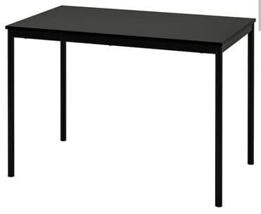 polovan namestaj iz inostranstva u palanci: Pravougaoni sto crne boje, dimenzija 110 cm x 67 cm, visine 75 cm — 1