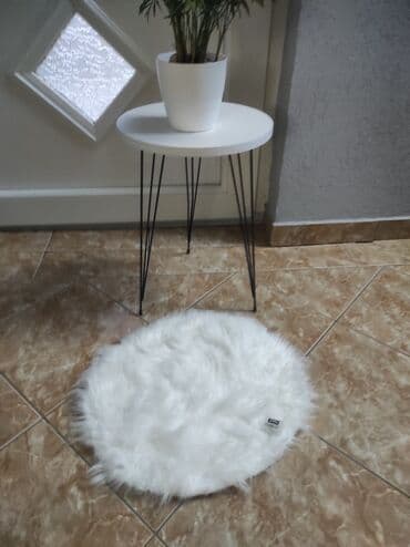 Carpets & Floor Mats: Carpet, Round, color - White — 1