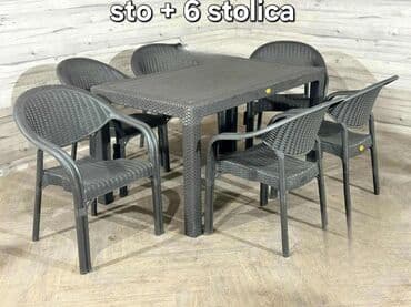 lidl sto i stolice za decu: Sto sa 6 stolica — 3