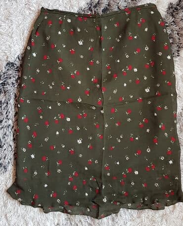 suknja sorc stradivarius: M (EU 38), Midi, bоја - Maslinasto zelena — 1