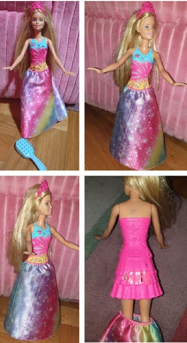 ćelave lutke: BARBIE DREAMTOPIA original lutka barbi . Svetlucava princeza. Svetli i — 4