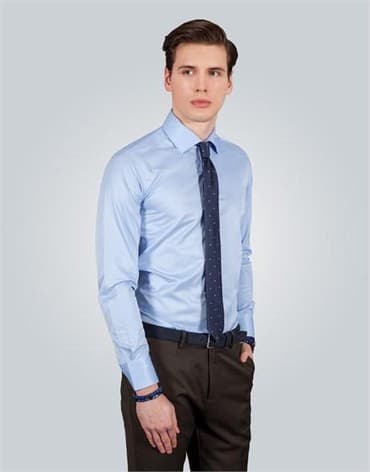 Muška odeća: Tudors-Original-muska-satenska-slim fit kosulja M i L velicina — 4