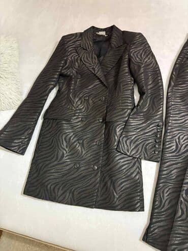 kompleti sako i pantalone: Mona, XL (EU 42), Sa ilustracijom, bоја - Crna — 4