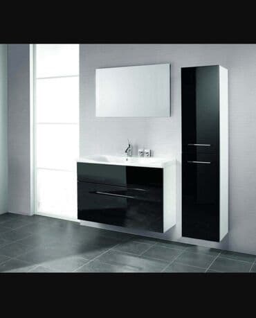 kabl za ugradnu plocu: Kupatilski set black lux 1. Kupatilski ormar viseći— — — 160x40x25 cm — 1
