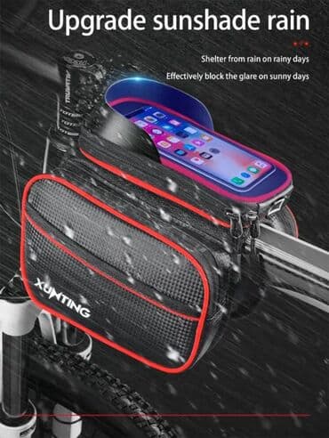bicikli sa prednjim i zadnjim amortizerima: Nova torbica sa nosačem za mobilni telefon za biciklu. Torbica je — 6