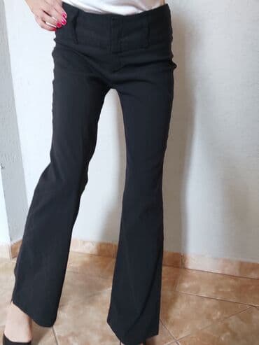 Pantalone: S (EU 36), Visok struk, Zvoncare — 4