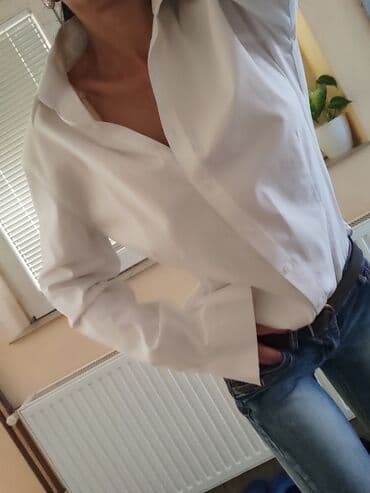 H&M, S (EU 36), Jednobojni, bоја - Bela — 2
