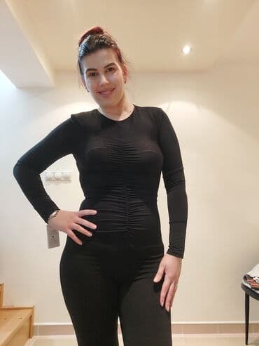 zenski kompleti sako i pantalone zara: One size, Jednobojni, bоја - Crna — 2