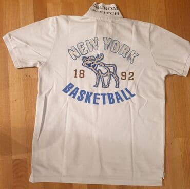 ramax nova kolekcija: ABERCROMBIE FITCH New York, bela polo majica sa kragnicom, muscle — 3