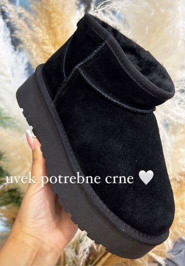 polovna markirana obuca: Ugg mini čizme, bоја - Crna, 38 — 3