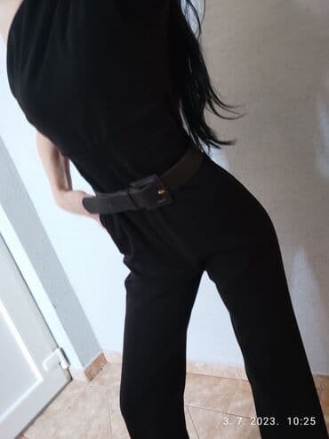 zara model pantalona: Zara, S (EU 36), Jednobojni, bоја - Crna — 5