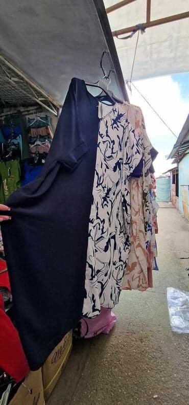 haljina xs s: One size, bоја - Tamnoplava, Oversize, Kratkih rukava — 4