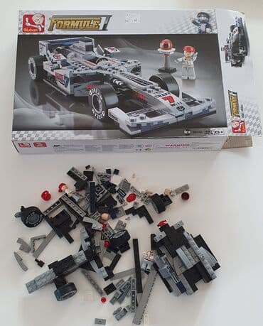 lego rancevi za skolu: Suban kocke - velika formula, ima sve delove, duzina formule 23 cm — 2