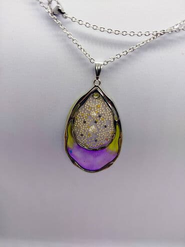 pandora privezak zaba: Ogrlica sa priveskom, Handmade, Materijal: Epoksi smola — 12