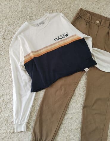 kolagen sa vitaminom c: PULL&BEAR, XS (EU 34), Sa ilustracijom, bоја - Bela — 1