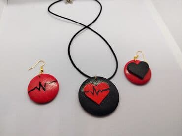 pandora privezak zaba: Ogrlica sa priveskom, Handmade, Materijal: Epoksi smola — 24