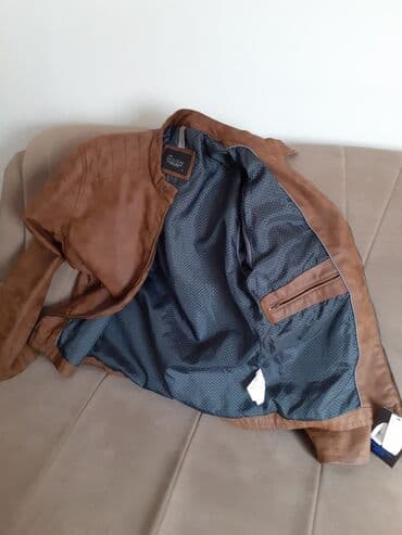 Kožna jakna Prava koža, XL (EU 54), Lc Waikiki, bоја - Braon — 7