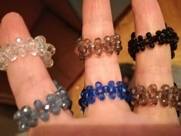 nakit od hiruskog celika novi sad: Ženski prsten, Handmade, Materijal: Kristal, Cirkon — 13