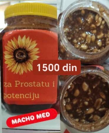 Med: Domaći med sa dodatkom mlevenog kikirikija i oraha, namenjen je