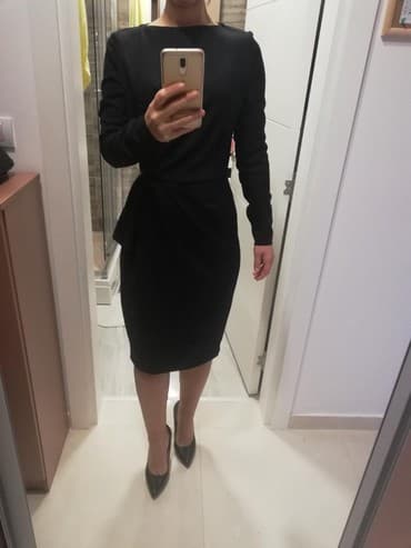 p.s novo haljine: PS Fashion S (EU 36), bоја - Crna, Večernji, maturski, Dugih rukava — 1