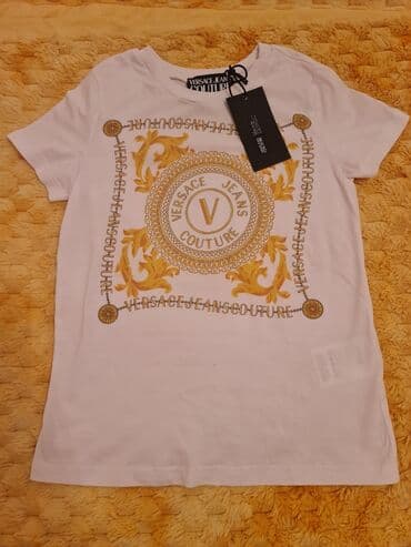 elegantne majice na bretele: Versace Jeans, S (EU 36), Pamuk, bоја - Bela — 1