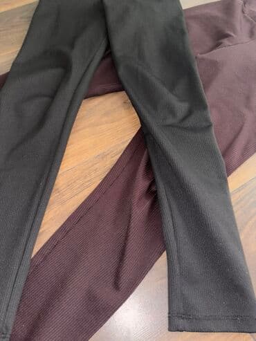 elegantne pantalone sa visokim strukom: S (EU 36), Pamuk, bоја - Braon, Jednobojni — 2
