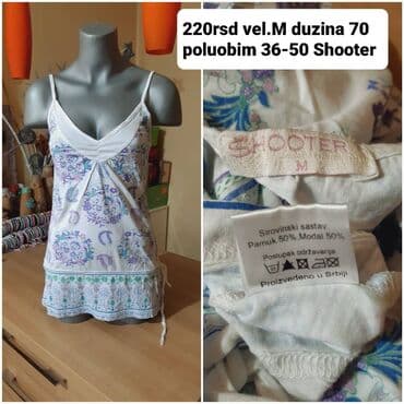 na jedno rame: S (EU 36), Pamuk, bоја - Šareno — 20