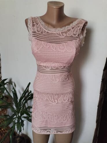 zara pink haljina: XS (EU 34), bоја - Roze, Kratkih rukava — 3