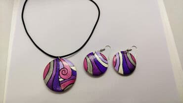 pandora privezak zaba: Ogrlica sa priveskom, Handmade, Materijal: Epoksi smola — 26