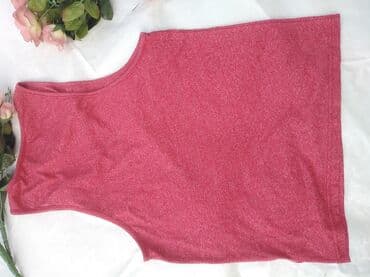 jakne s: Majica na bretele, S (EU 48), Tommy Hilfiger, bоја - Crvena, Pamuk — 3