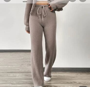 elegantne pantalone sa visokim strukom: L (EU 40), Visok struk, Šalvare — 1