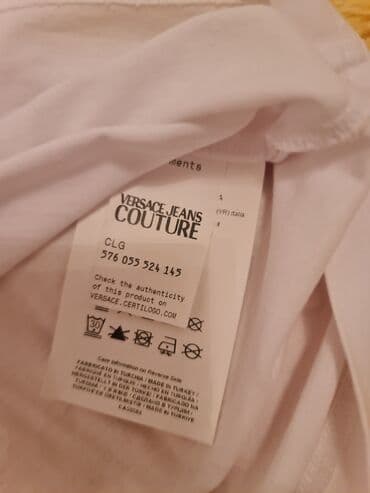 elegantne majice na bretele: Versace Jeans, S (EU 36), Pamuk, bоја - Bela — 5
