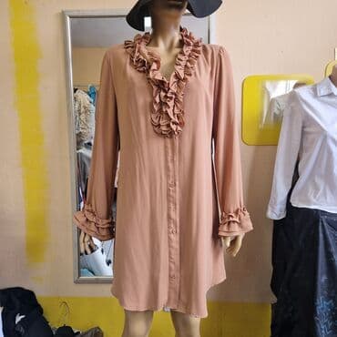 A-Dress XL (EU 42), bоја - Braon, Dugih rukava — 1