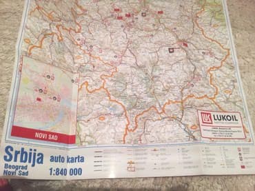 auto karta crne gore i srbije sa kilometrazom: Auto karta Srbije. Auto karta Srbije Lukoil. 1:840000, uvećani Novi — 5