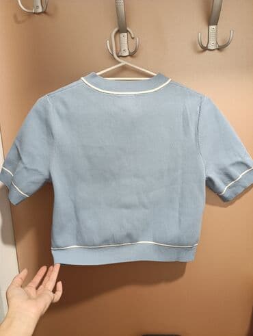 zenske svecane bluzice: H&M, S (EU 36), Poliester, bоја - Svetloplava — 10
