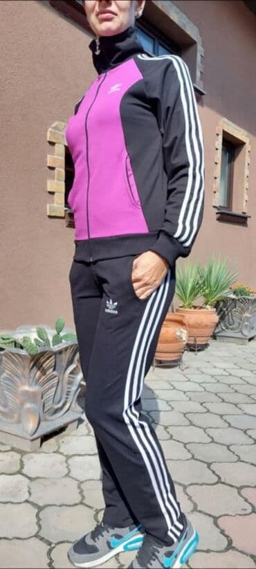 sportski sorcevi: Adidas, L (EU 40), Prugasti, bоја - Crna — 1