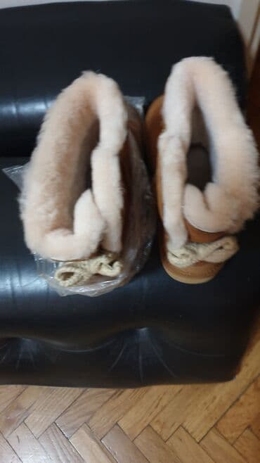 turska kozna obuca: Ugg čizme, bоја - Braon, 40.5 — 5