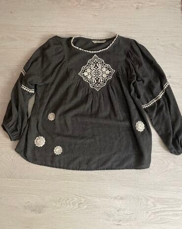 Košulje, bluze i tunike: Zara, M (EU 38), L (EU 40), bоја - Siva — 1