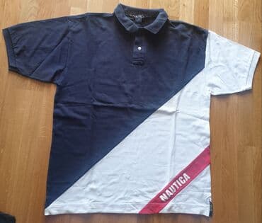 siroke letnje pantalone: Nautica teget bela majica sa crvenim detaljima XL za muškarce. 3 jedva — 1