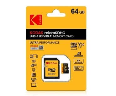 a1 ruteri: Micro SDXC memorija Kodak 64GB + SD adapter NOVO ! ! ! KODAK Original — 1