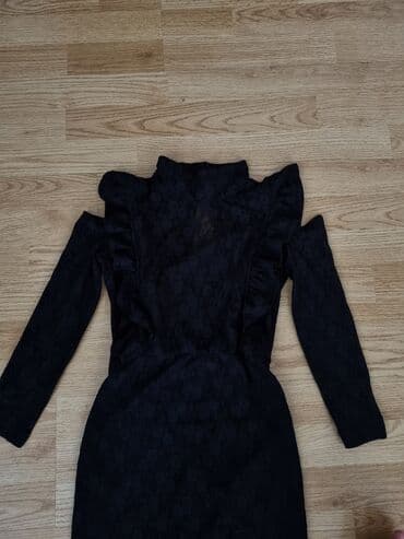 haljine s: 9Fashion Woman S (EU 36), bоја - Crna, Dugih rukava — 3