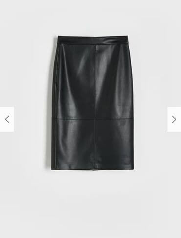 suknja sorc stradivarius: XS (EU 34), Midi, bоја - Crna — 4