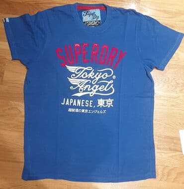 bermude teksas kratke: SuperDry - super dry plava muška majica. Piše xl velicina. Pazuh 54cm — 1