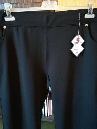 Pantalone: 5XL (EU 50), Normalan struk, Ravne nogavice — 3