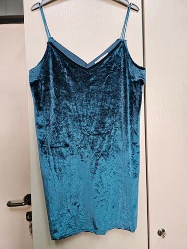 haljina xs s: PULL&BEAR M (EU 38), bоја - Tirkizna, Koktel, klub, Na bretele — 1