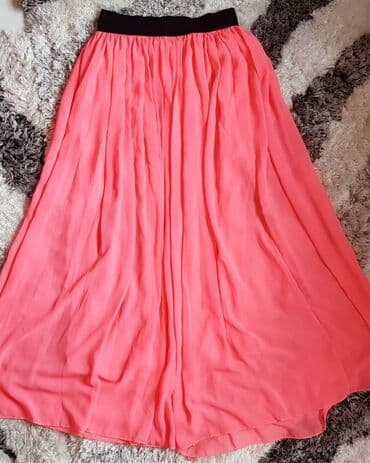 suknja sorc stradivarius: One size, Maksi, bоја - Roze — 3