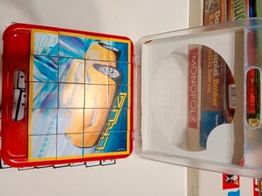 lidl kofer za decu: Clementoni kockice za slaganje munja mekvin by pixar u originalnom — 2